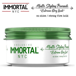 Immortal NYC - Pomade "Matte Styling Pomade" Extremely Dry Look, 5.07 oz