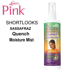 Luster's Pink Shortlooks SassaAFraz Quench Moisture