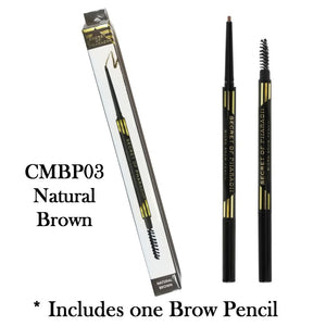 Ebin "Secret of Pharaoh" Micro Brow Pencils (Natural Black, Natural Expresso, or Natural Brown)