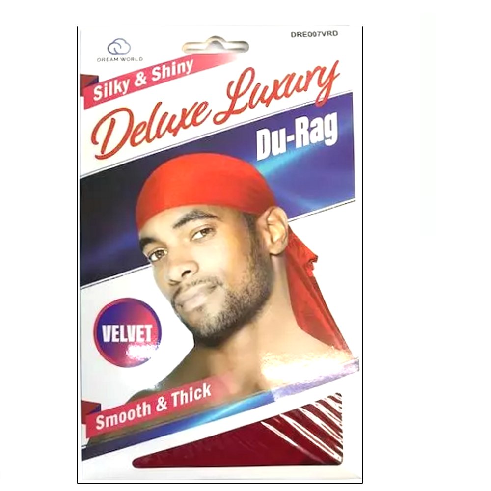 Dream World Durag, Silky & Shiny Deluxe Luxury Durag (DRE007VRD)