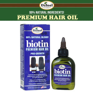 Difeel Hair Oil, 99% Natural Blend Premium Hair Oil, 2.5 oz