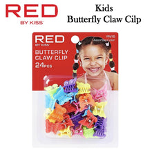 Red by Kiss Clip, Butterfly Claw, 24 pieces, (PN15)
