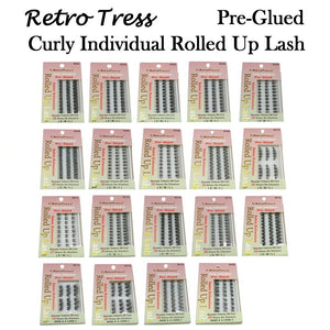 RetroTress Curly Individual Rolled Up Lash, Pre Glued