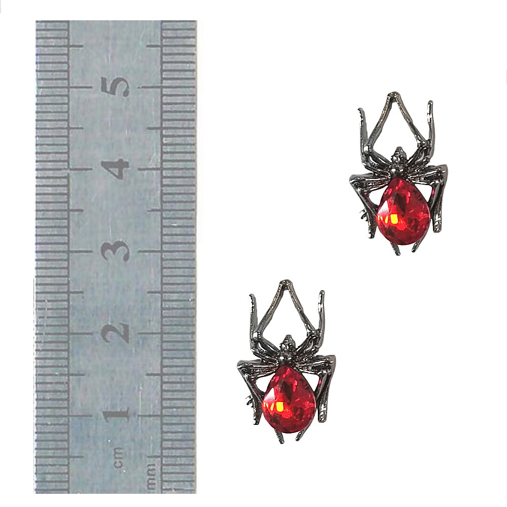 Nail Charms - Spiders (09-clear pack)