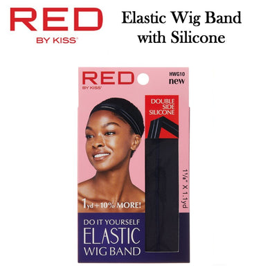 Red by Kiss Wig Band, Black Elastic Wig Band with Double Sided Silicone (HWG10)