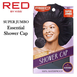 Red by Kiss Cap, Super Jumbo Black Essential Shower Cap (HQ11)