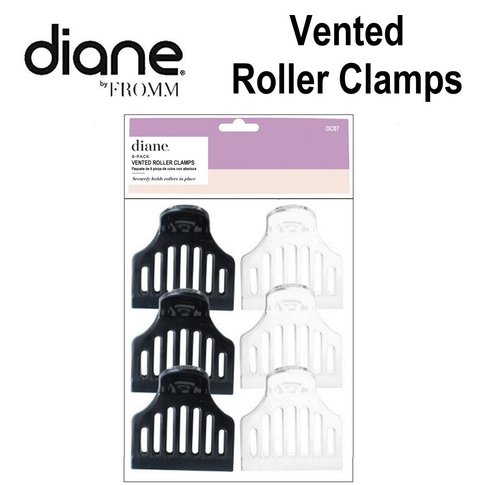 Diane Clips, Vented Roller Clamps, 6 Pack (D70C)