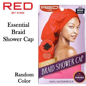 Red by Kiss Cap, Essential Braid Shower Cap (HQ14) [Random Color]