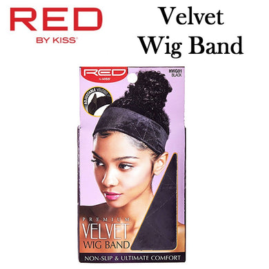 Red by Kiss Wig Band, Black Velvet Wig Band (HWG01)