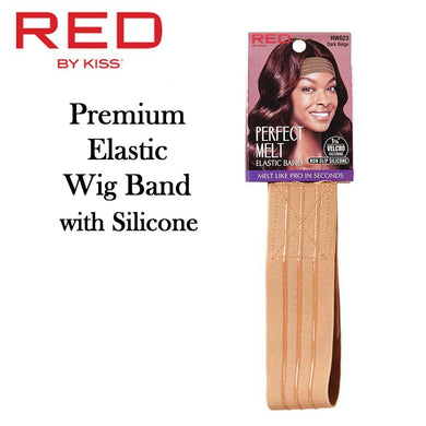 Red by Kiss Wig Band, Dark Beige Premium Elastic Wig Band with Silicone (HWG23)