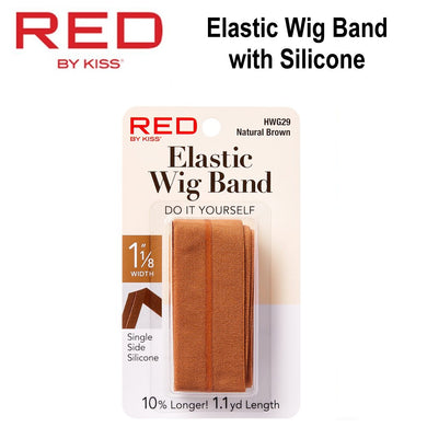Red by Kiss Wig Band, Natural Brown Elastic Wig Band with Silicone (HWG29)