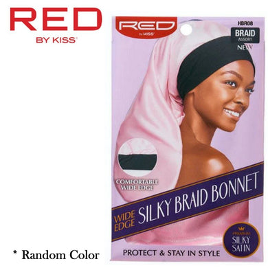 Red by Kiss Bonnet, Wide Edge Silky Braid Bonnet (HBR08)