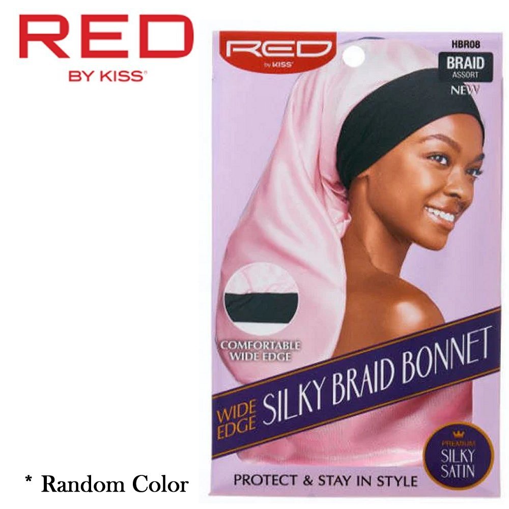 Red by Kiss Bonnet, Wide Edge Silky Braid Bonnet (HBR08)