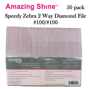 Amazing Shine Speedy Zebra 2 Way Diamond File #100/#100
