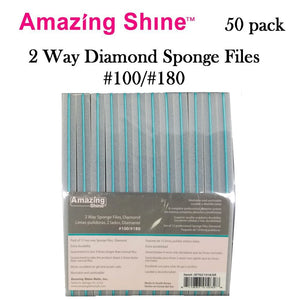 Amazing Shine 2 Way Diamond Sponge Files #100/#180