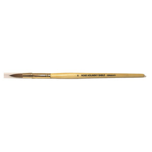 Starlight Rose Kolinsky Sable Oval Brush German (Sizes #8, #16, and #22)