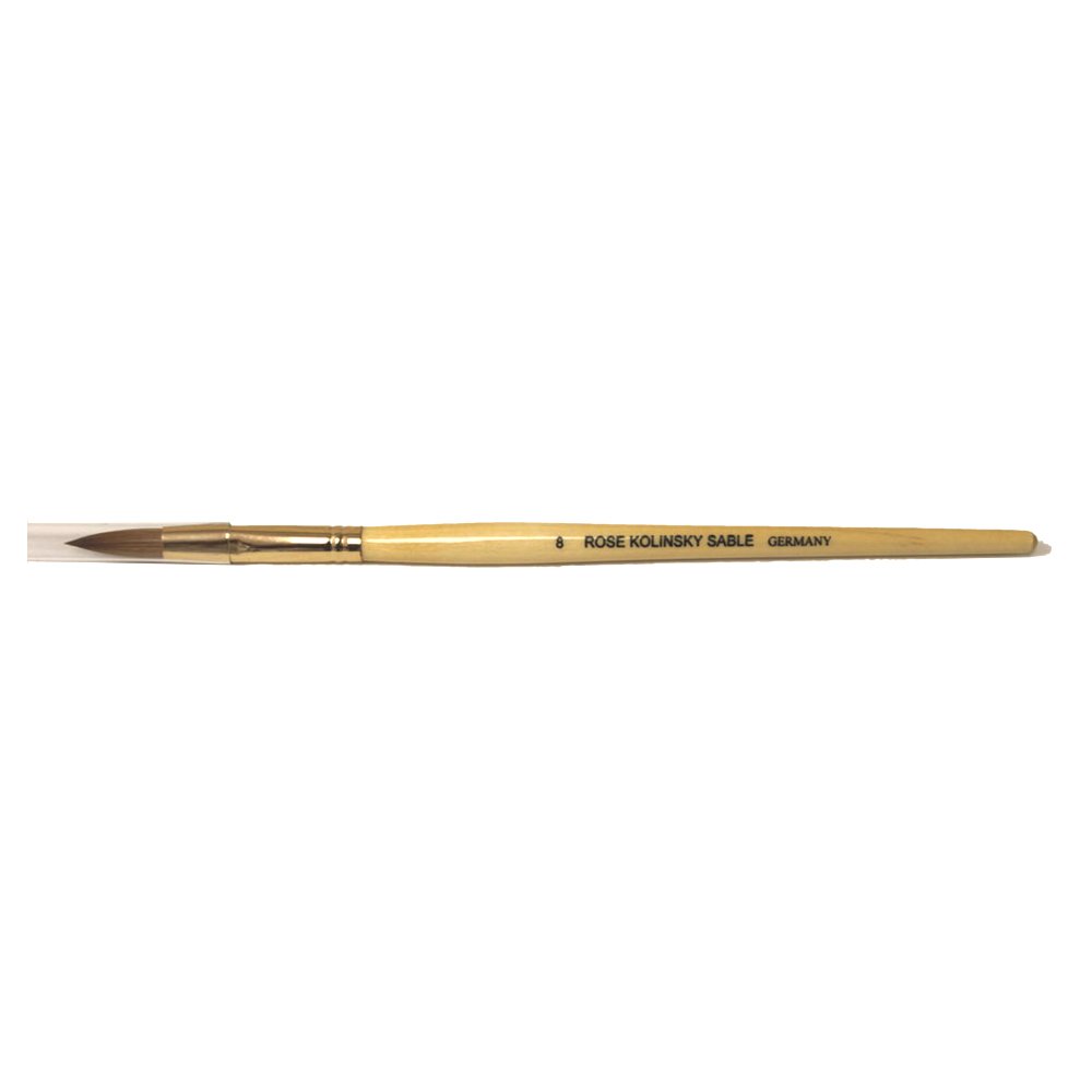 Starlight Rose Kolinsky Sable Oval Brush German (Sizes #8, #16