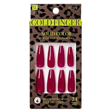 Gold Finger Solid Color  Full Nail - GC09 Brick Red