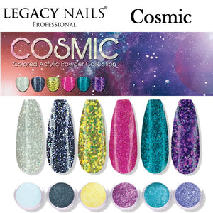 Legacy Nails Colored Acrylic Powder Collection, "Cosmic"