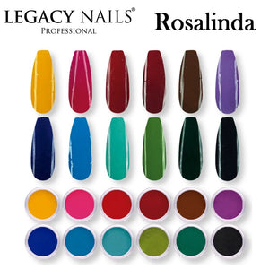 Legacy Nails Colored Acrylic Powder Collection, "Rosalinda"