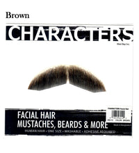 Characters Facial Hair, Mustache #2 "Chevron" (Black or Brown)