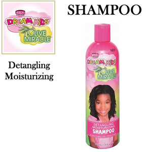 African Pride Dream Kids Olive Miracle Detangling Moisturizing Shampoo, 12 oz