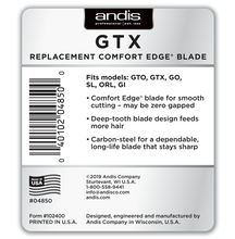 Andis GTX Deep Tooth T-Outliner - Replacement Blade