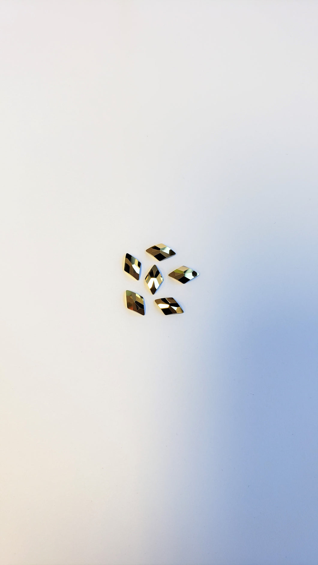 Swarovski Rhombus Gold Flat Back Crystal 10mm