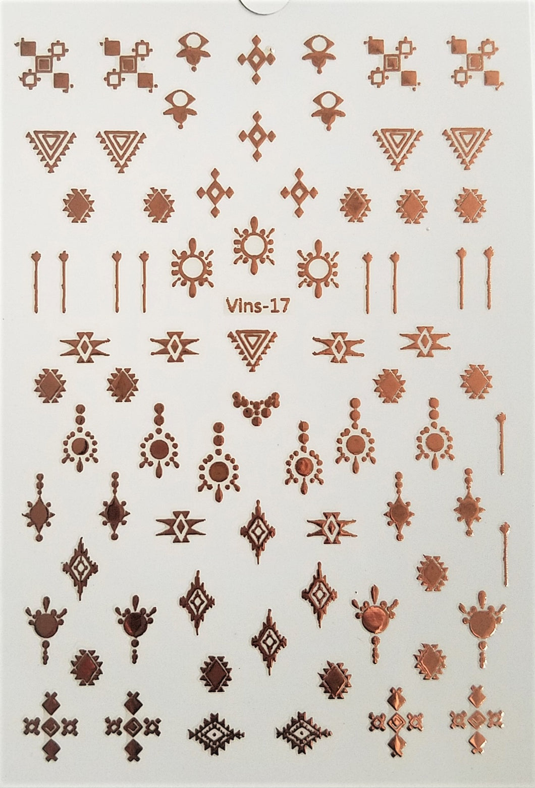 Rose Gold 3D Nail Art Stickers #1