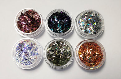 Spear Nail Sequins 6pc Jar Set