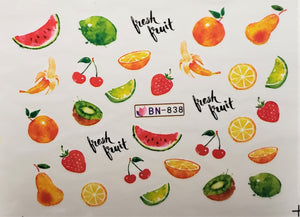 1pc x Fruity Fruite water transfer nail decals (12 selections)