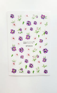Flower Water Transfer Stickers