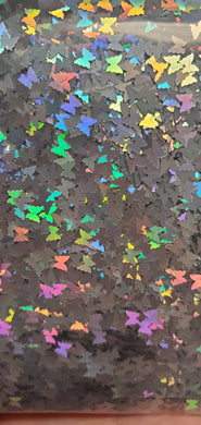 Silver Holographic butterfly glitter