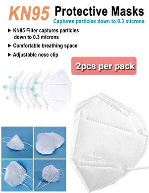 KN95 Protective Masks - 2 Pack