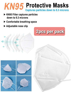 KN95 Protective Masks - 2 Pack