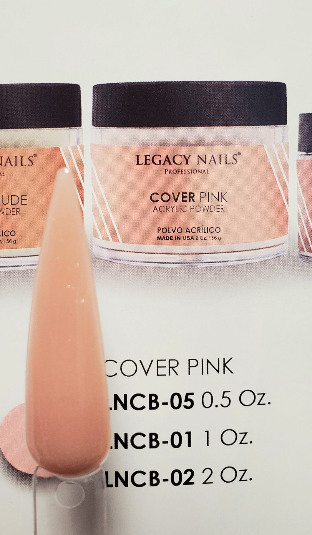 Legacy nails Cover pink acrylic powder