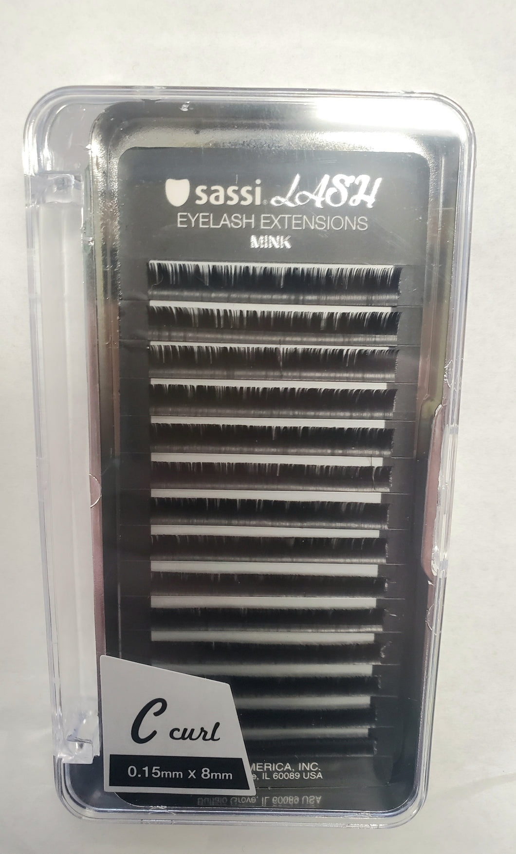 Sassi lash eyelash extentions mink C-curl 0.15mm×8mm