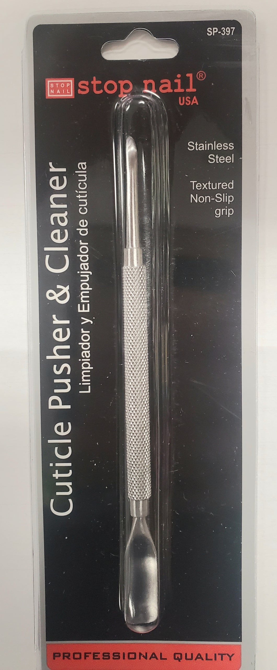 Stop Nail cuticle pusher and cleaner