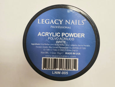 Legacy Nails White acrylic powder