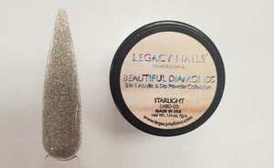 Legacy nails beautiful diamonds acrylic and dipping powder