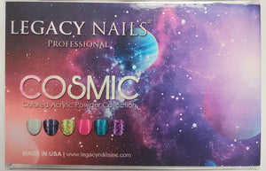 Legacy nails cosmic colored acrylic powder collection