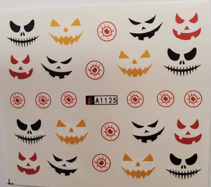 Halloween water transfer nail decals