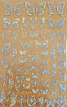 3D Chrome Butterfly Nail Stickers