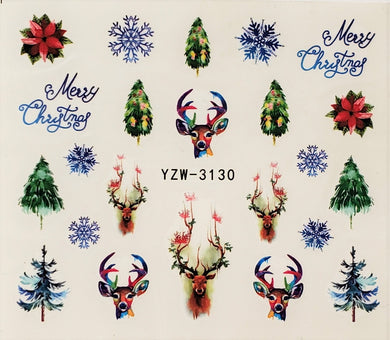 Christmas Water Transfer Nail Decal