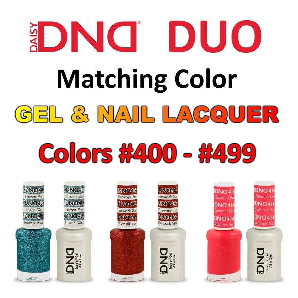 DND (401-499) Gel Polish & Nail Lacquer Duos