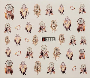 Dream Catcher Water Transfer Nail Decal (12 Styles)
