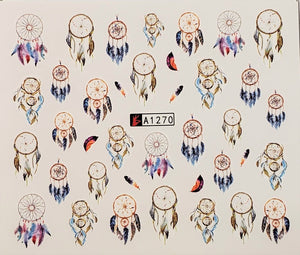 Dream Catcher Water Transfer Nail Decal (12 Styles)