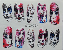 Halloween Water Transfer Decals for Nail Art