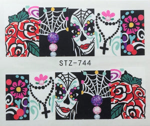 Halloween Water Transfer Decals for Nail Art