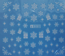 "White Christmas" Water Transfer Nail Decals (12 styles)